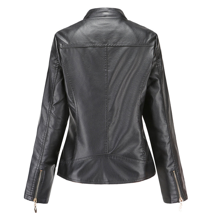 Elegante Lederjacke Mit Modernem Schnitt