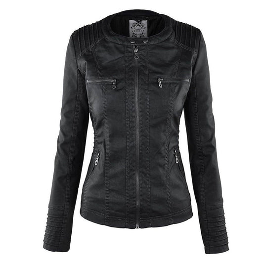 Elegante Lederjacke für Frauen