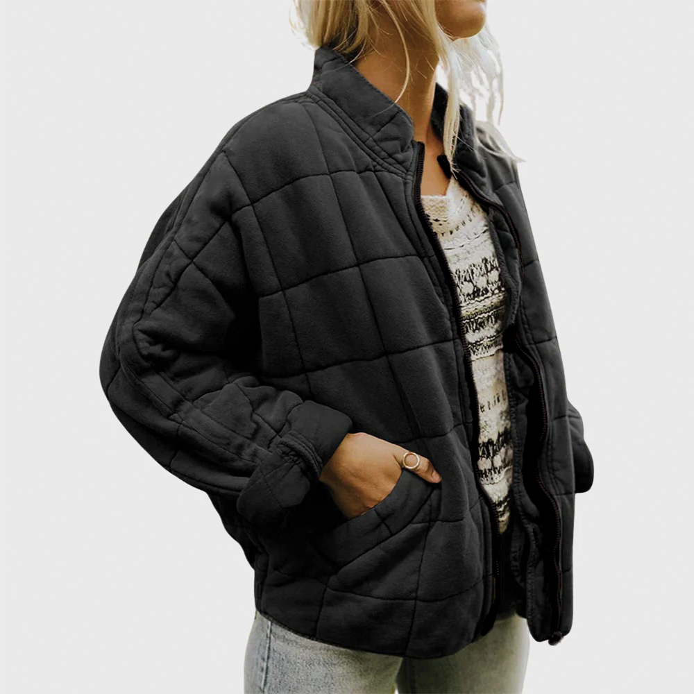 Gestepptes Zip-Jackett