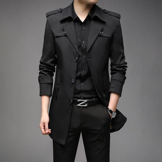 Herren Stilvoller Trenchcoat - Wasserdicht & Winddicht - Vittorelli