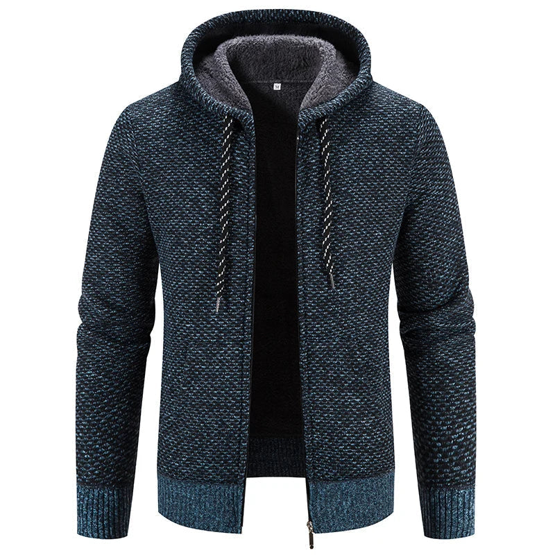 Nord Taschen - Lässige Herbst Strickjacke mit Kapuze für Männer