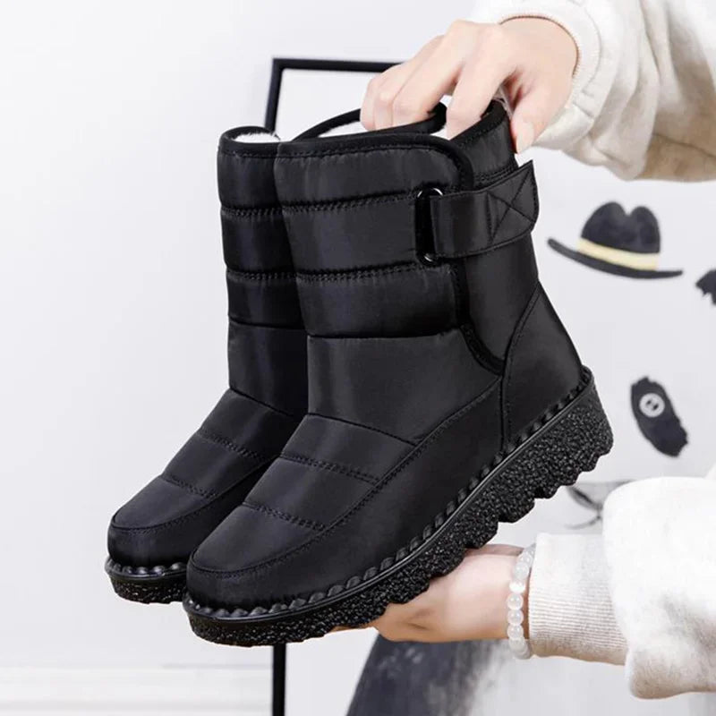 Damen Wasserdichter Schneestiefel – Rutschfest & Warm | Große Größen