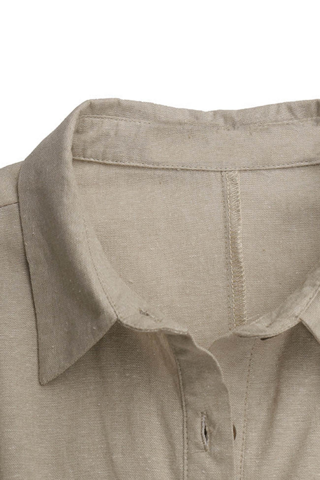 Knopf Unten Baumwoll Strandkleid