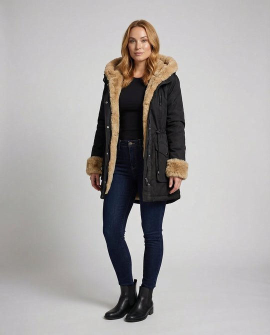 Warme Damen Winterjacke