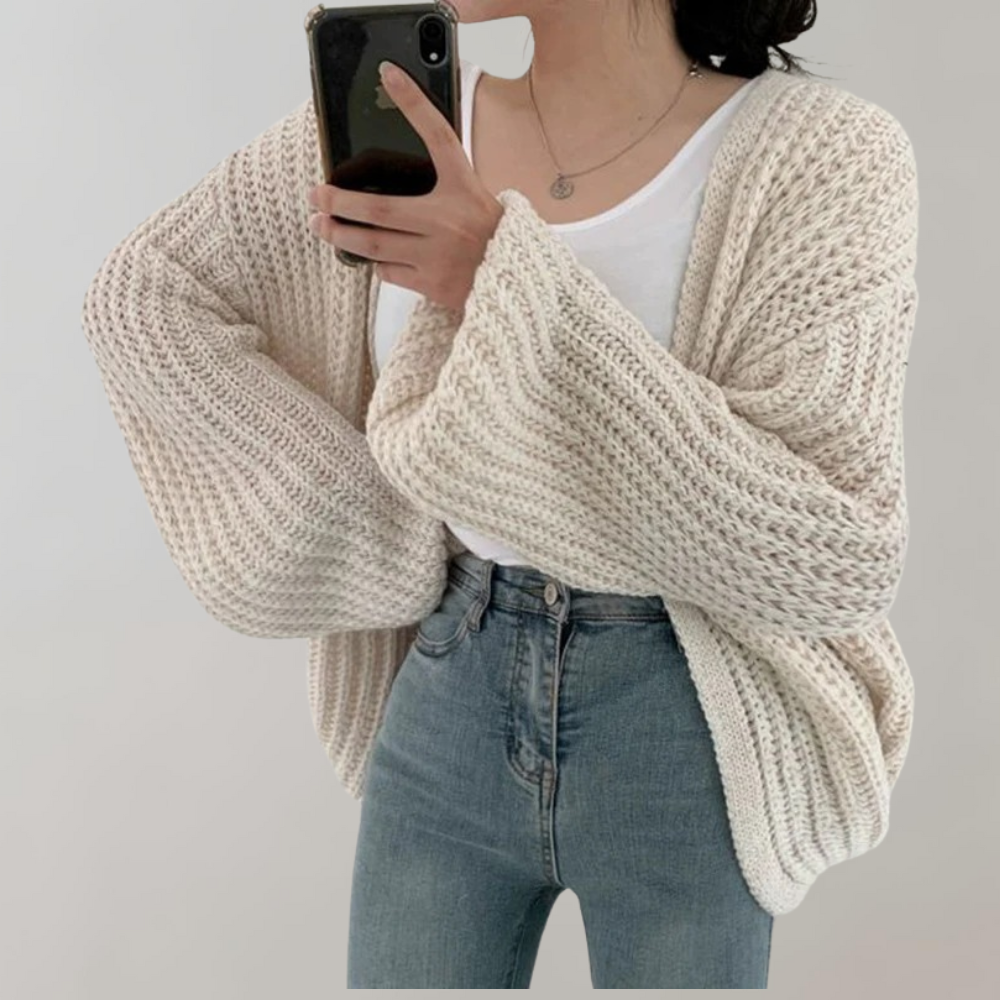 Nord Taschen | Bequeme Langärmelige Strickjacke Für Frauen
