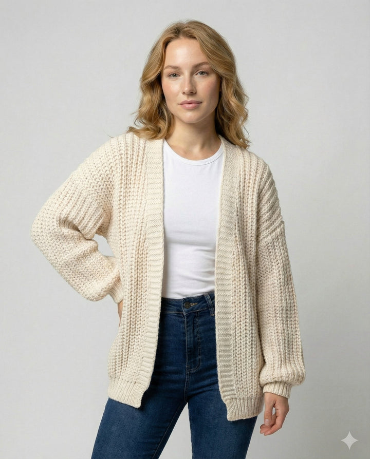 Bequeme Strickjacke Damen Langarm