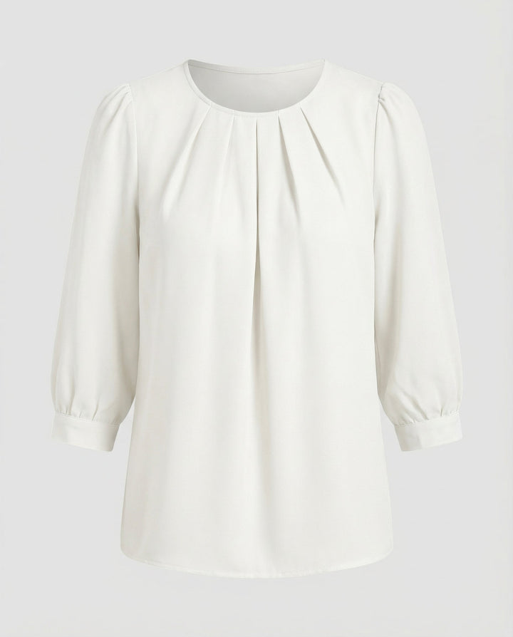 Elegante Satin Bluse Damen