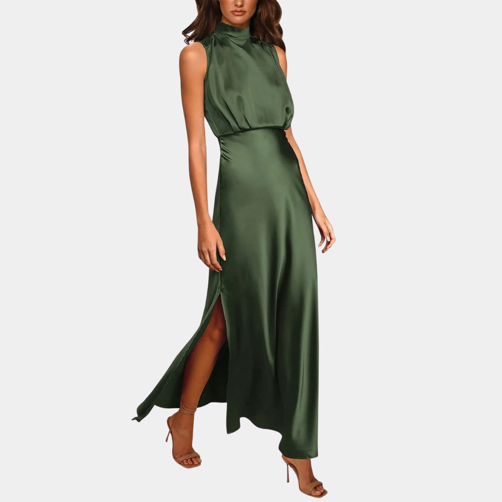 Elegantes Damenkleid Mit Schlitz - Vittorelli