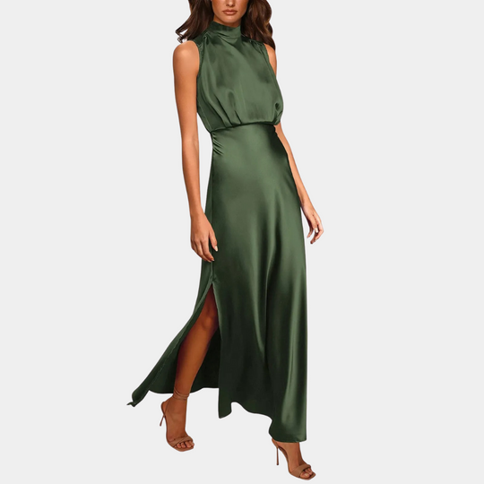 Elegantes Damenkleid Mit Schlitz - Vittorelli