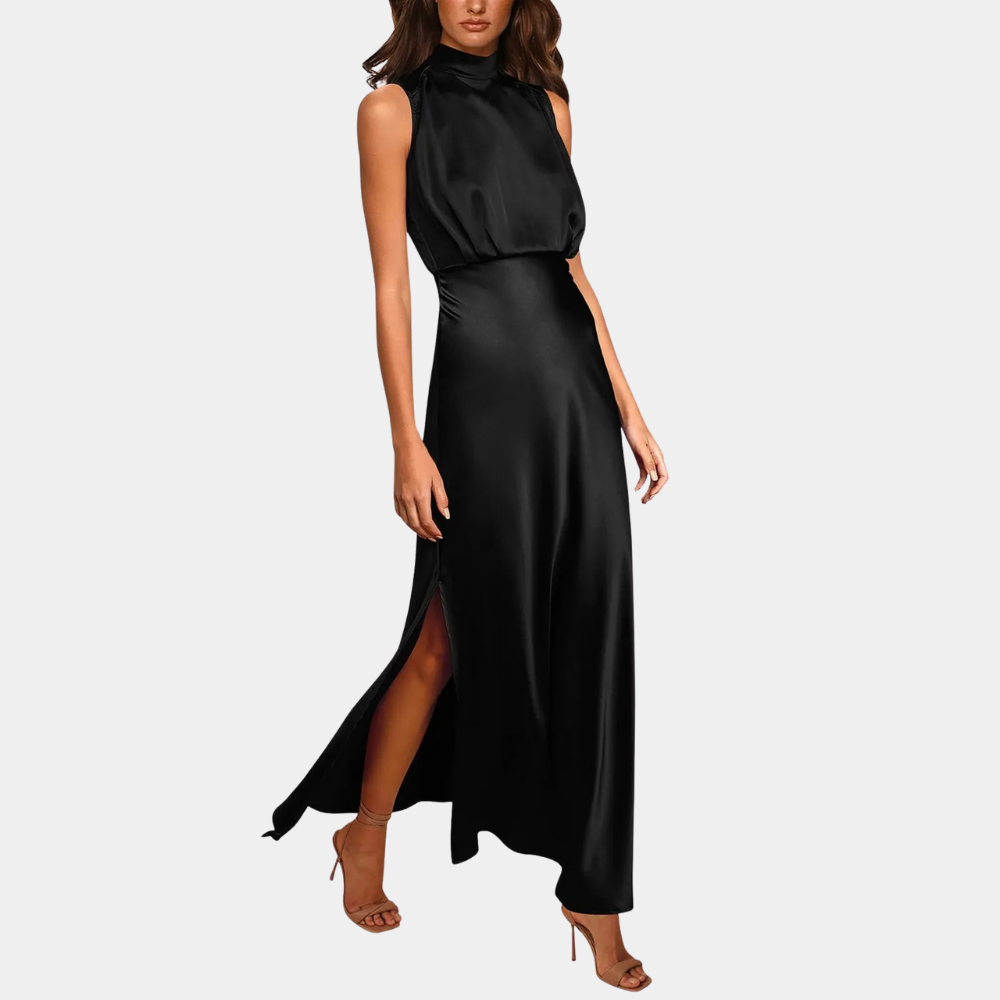 Elegantes Damenkleid Mit Schlitz - Vittorelli