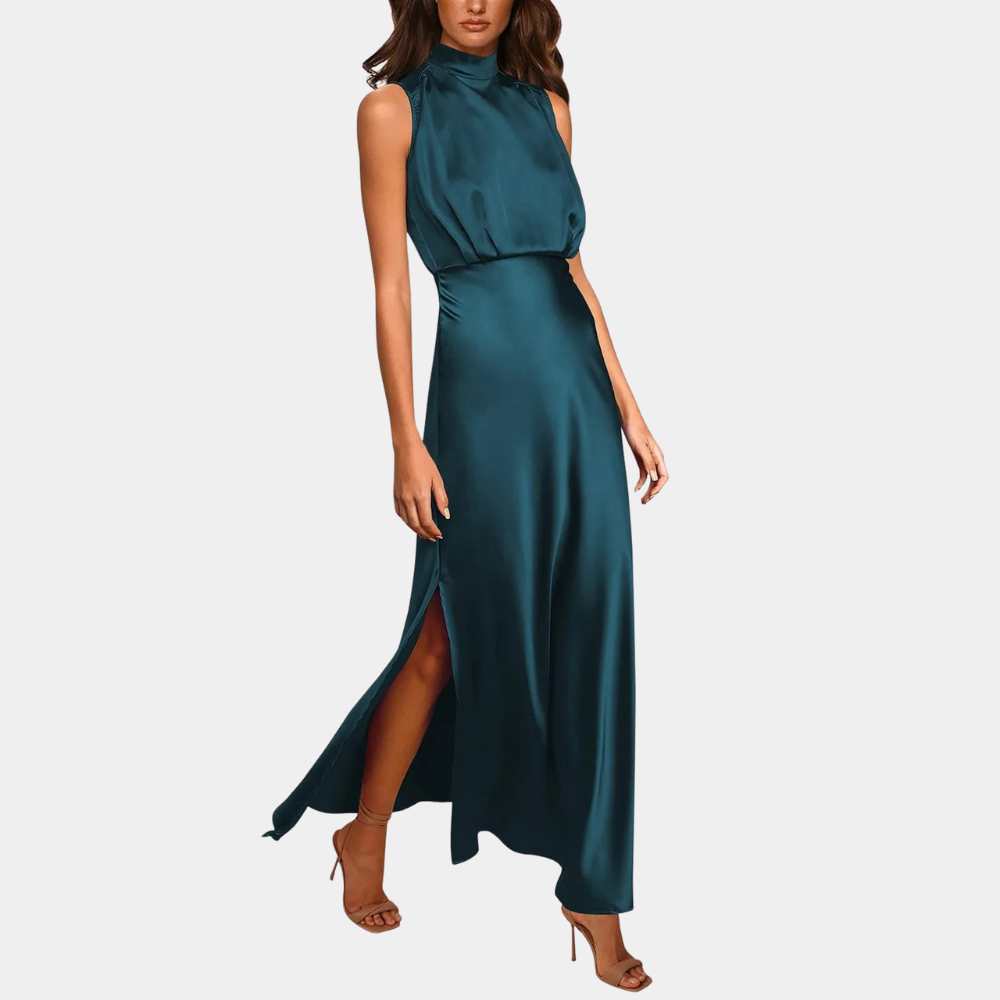 Elegantes Damenkleid Mit Schlitz - Vittorelli