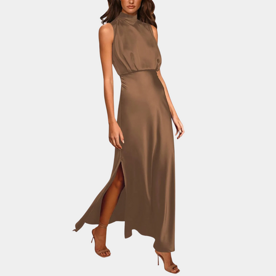 Elegantes Damenkleid Mit Schlitz - Vittorelli