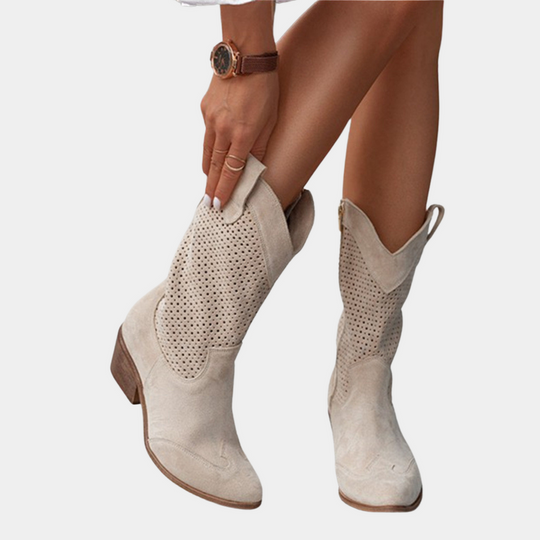 Atmungsaktive Cowboystiefel für Damen