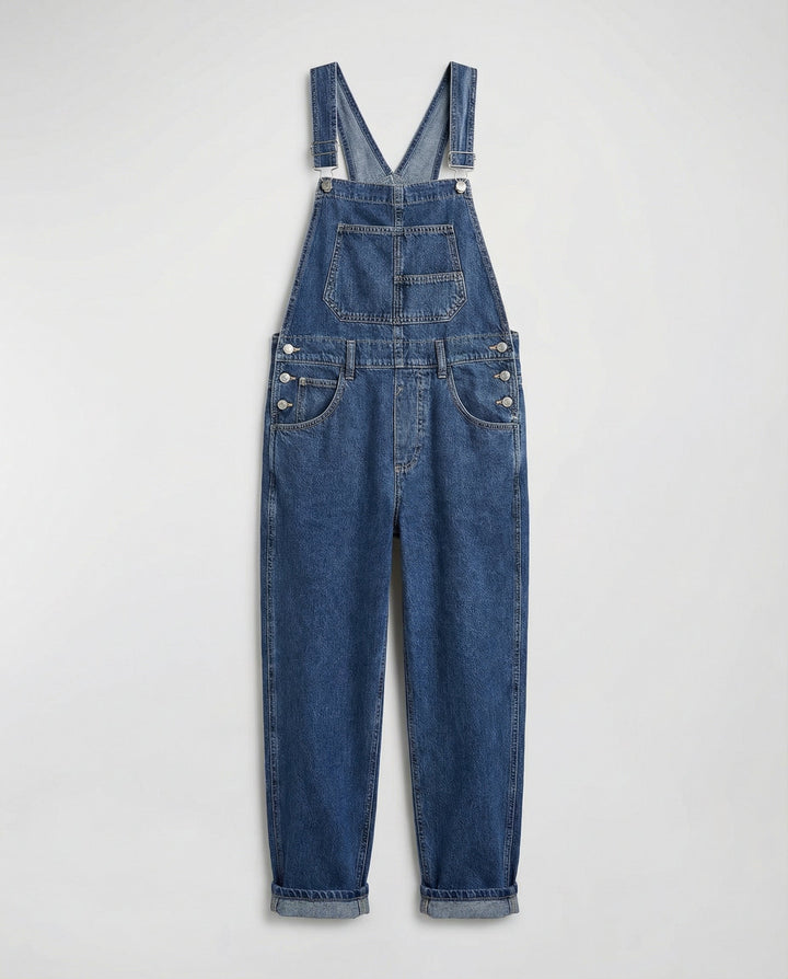 Denim Cross Back Latzhose Damen