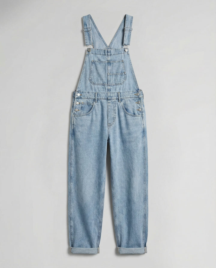 Denim Cross Back Latzhose Damen