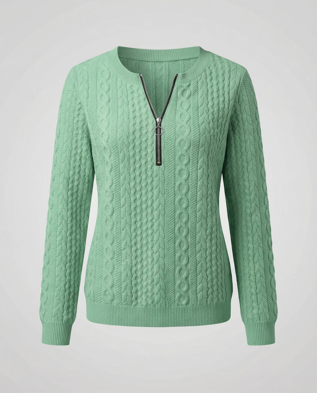 Strukturstrick Casual Pullover Damen