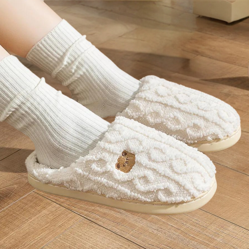 Warme Bequeme Winter Hausschuh mit Lustigem Druck