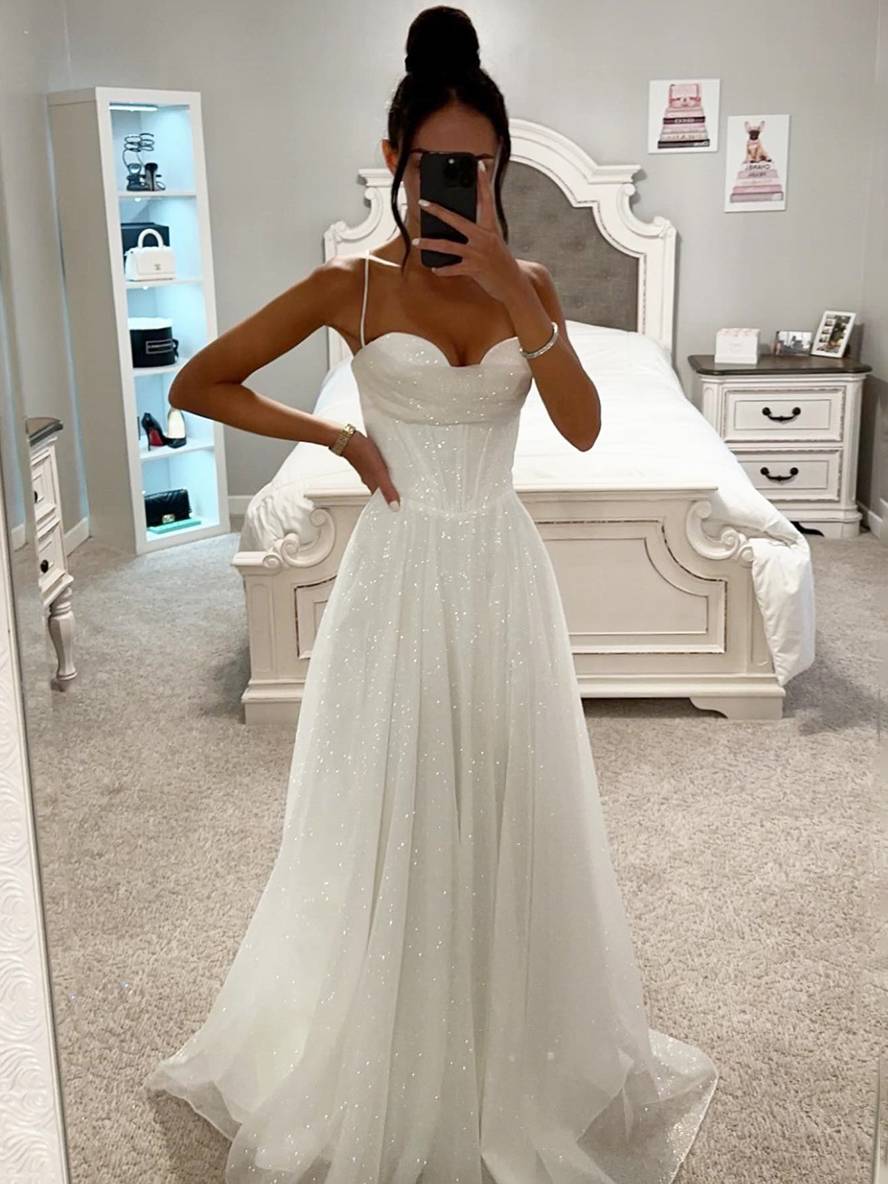 Lange Kleid Bräunung mit Feinern Trägern Ärmellos Damen Elegant Abend Zeremonie