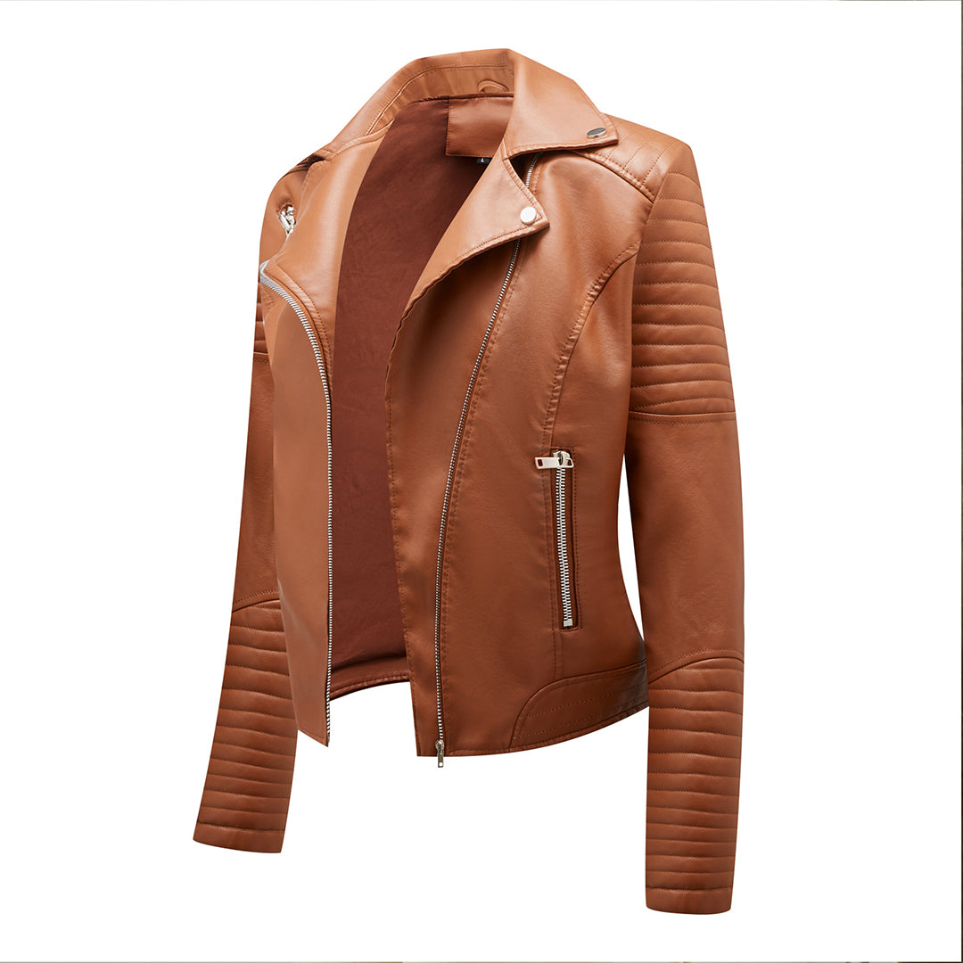 Elegante Lederjacke für Frauen