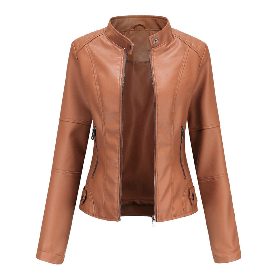 Zeitlose Lederjacke für Frauen
