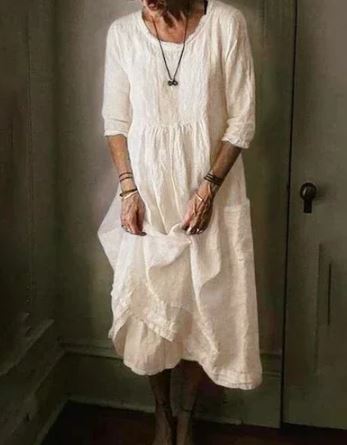 Oversize Kleid aus Baumwolle für Frauen