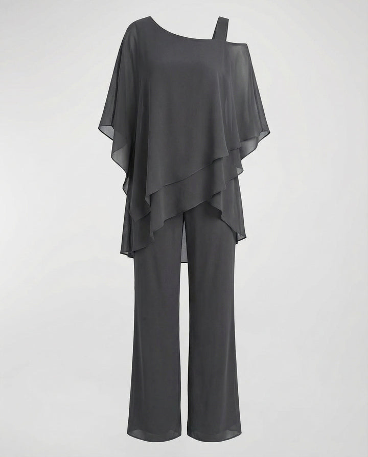 Elegantes Chiffon Abendset Damen