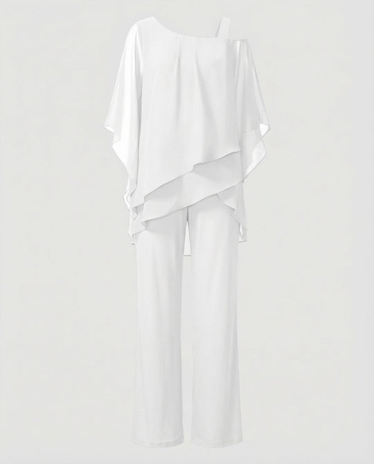 Elegantes Chiffon Abendset Damen