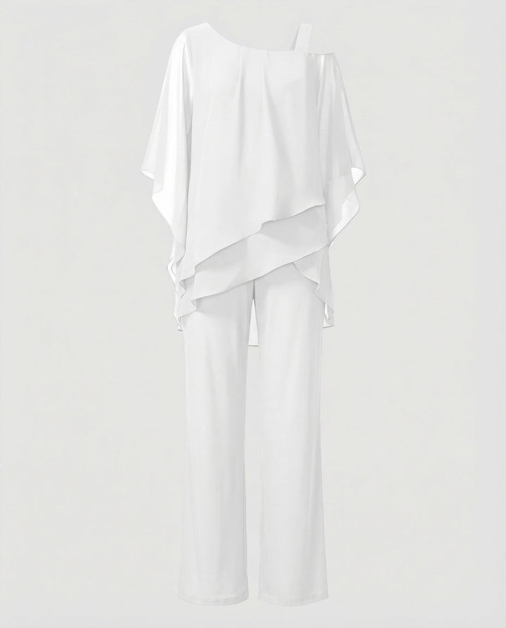 Elegantes Chiffon Abendset Damen