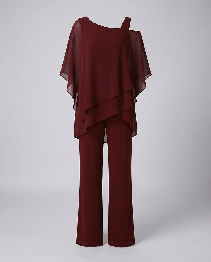 Elegantes Chiffon Abendset Damen
