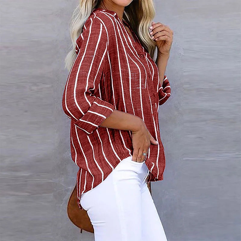 Elegante gestreifte Bluse