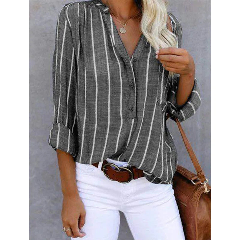Elegante gestreifte Bluse