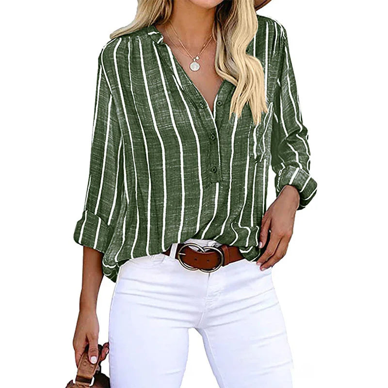Elegante gestreifte Bluse