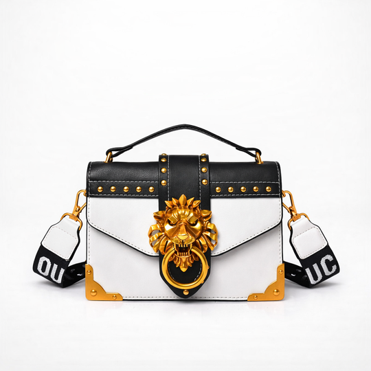 Nord Taschen | Löwenkopf Umhängetasche, Nieten Mini Schultertasche