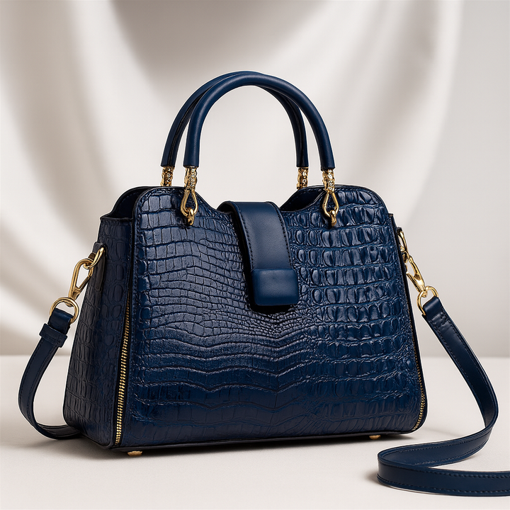 Nord Taschen | Krokodil-Prägung Top-Handle Handtasche für Frauen