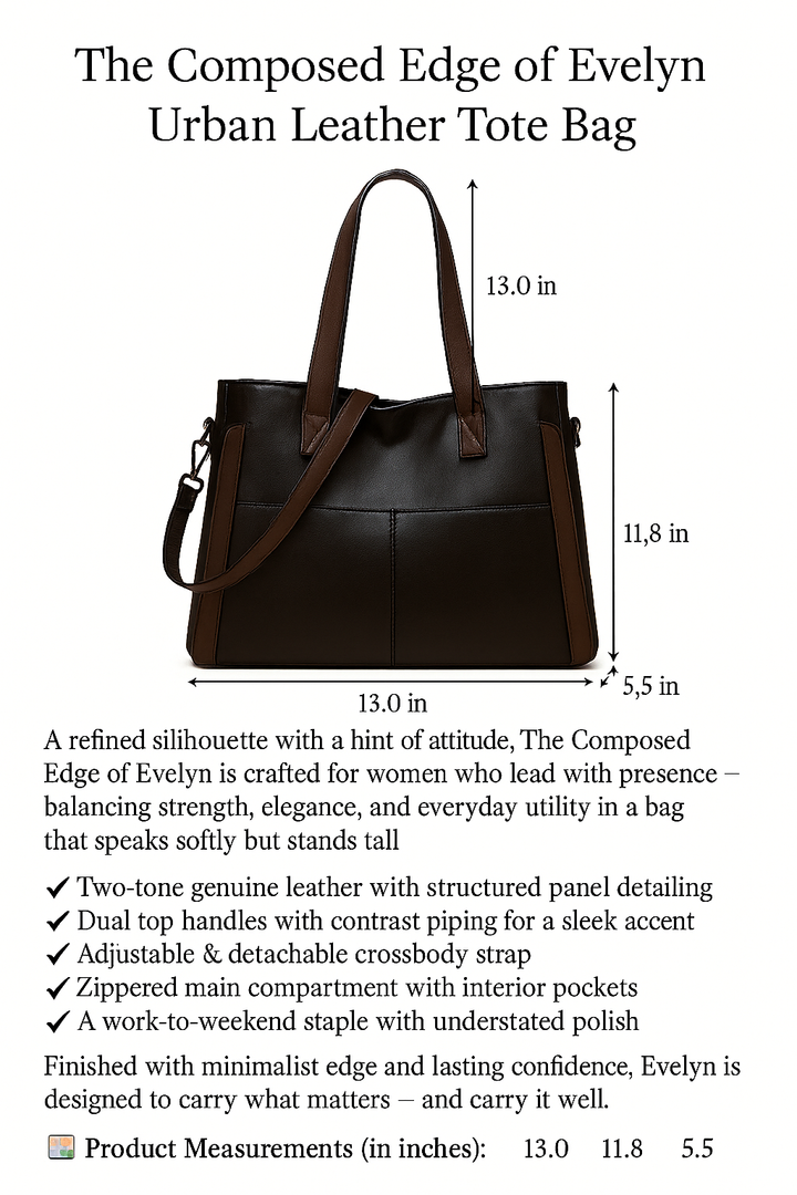 Nord Taschen | Composed Edge of Evelyn - Strukturierte Leder-Handtasche