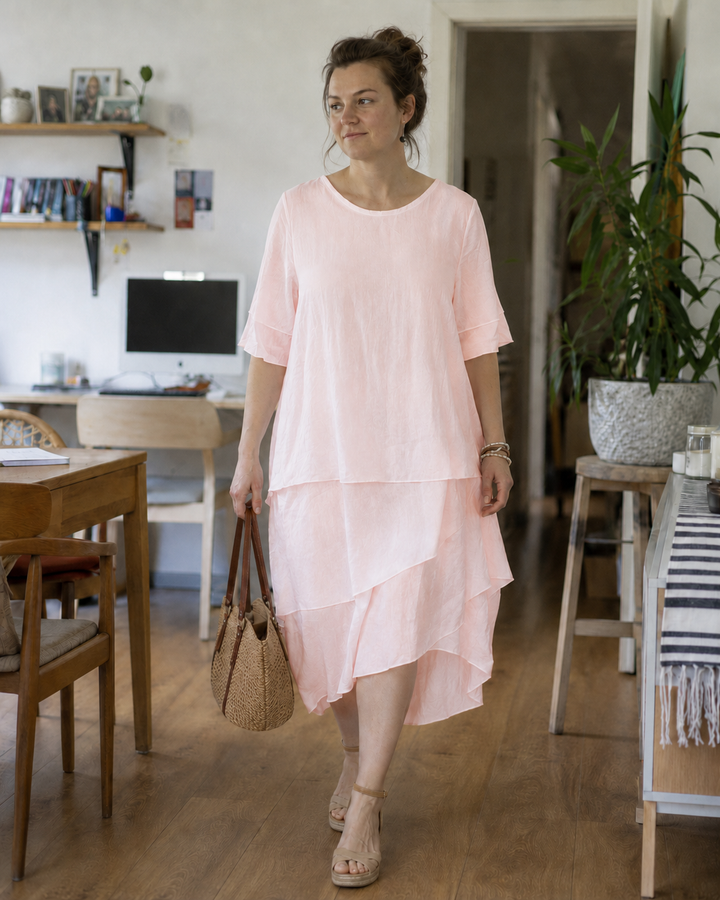 Schicke Eleganz Blockschlitzkleid