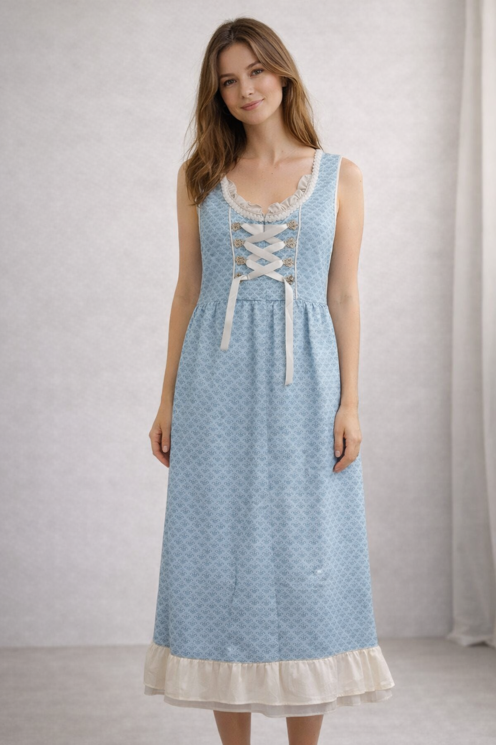 Nord Taschen | Damen Dirndlkleid mit Schnürung und Schürze