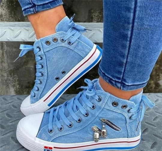 Bequeme Denim-Schuhe