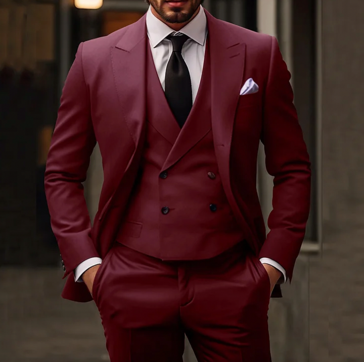 Nord Taschen | Herren Smoking 3-teilig - Blazer, Weste & Hose