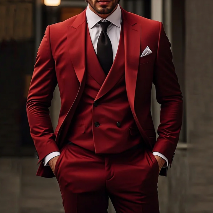 Nord Taschen | Herren Smoking 3-teilig - Blazer, Weste & Hose