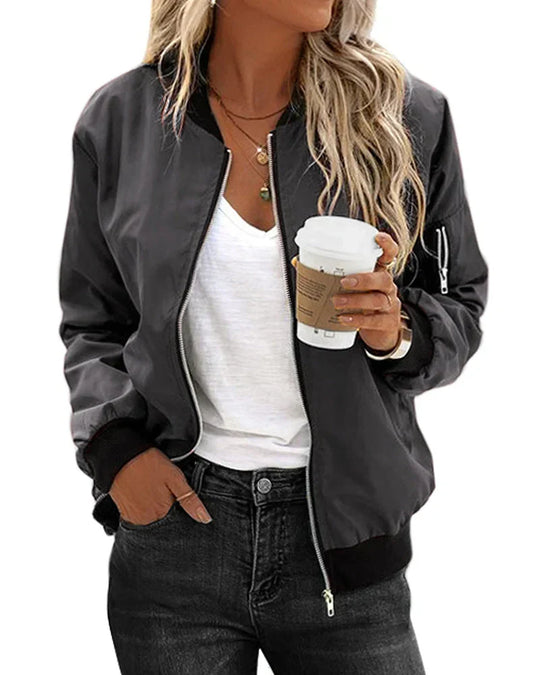 Klassisches Bomberjacke für Damen - Arvani