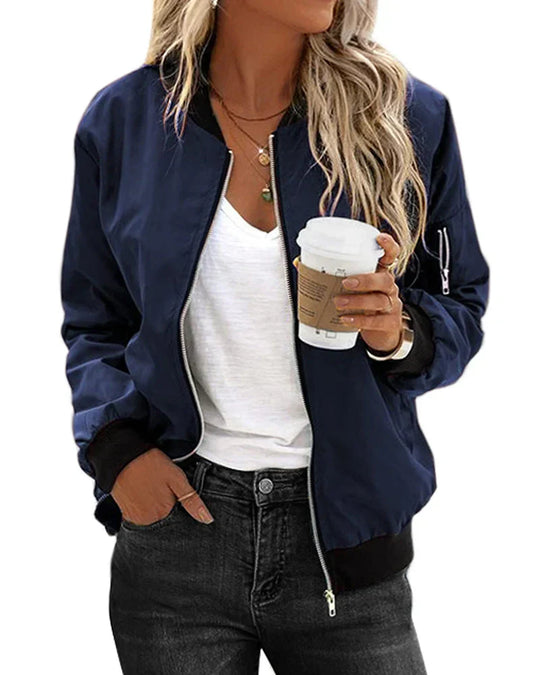 Klassisches Bomberjacke für Damen - Arvani