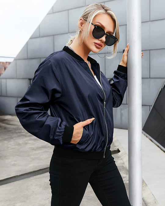 Klassisches Bomberjacke für Damen - Arvani