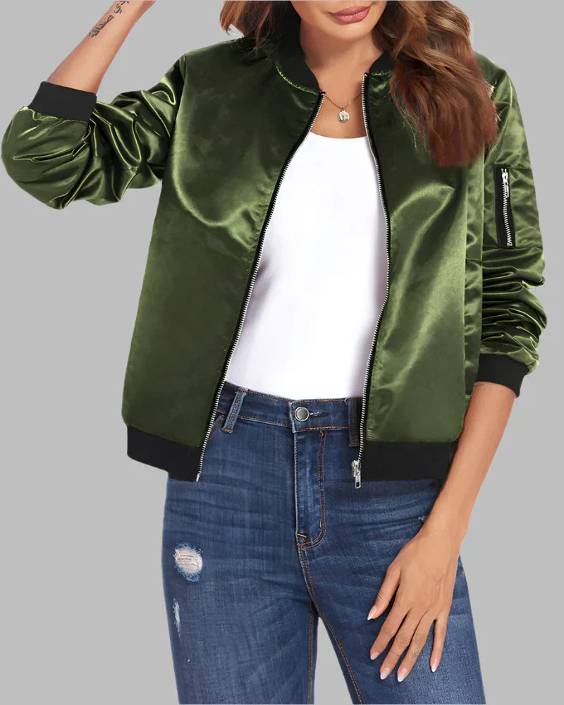 Klassisches Bomberjacke für Damen - Arvani