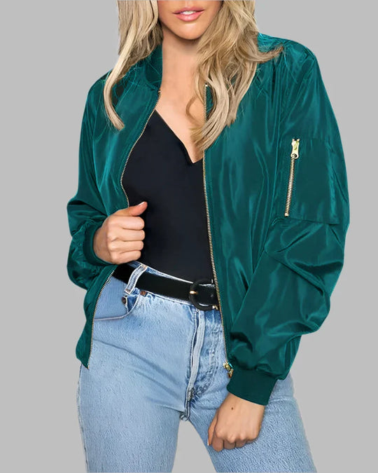 Klassisches Bomberjacke für Damen - Arvani
