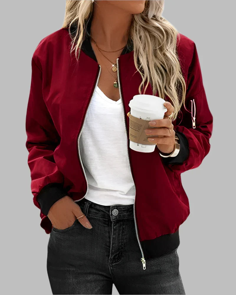Klassisches Bomberjacke für Damen - Arvani