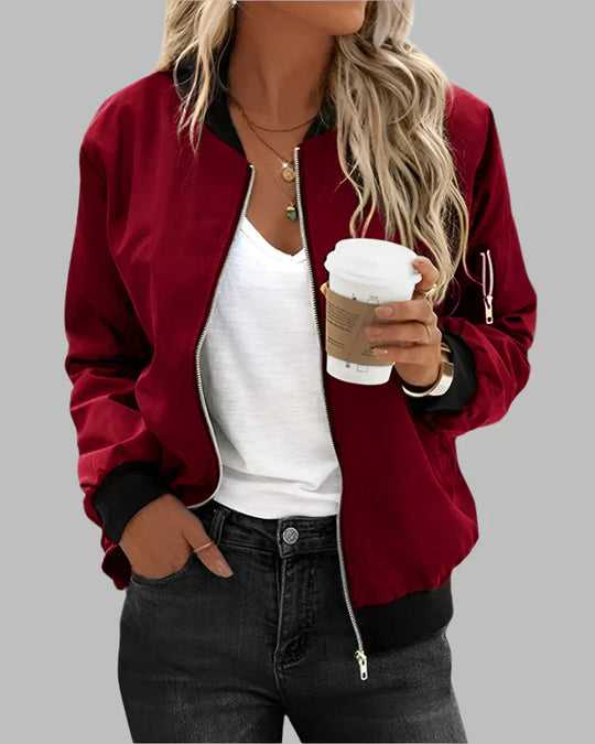 Klassisches Bomberjacke für Damen - Arvani