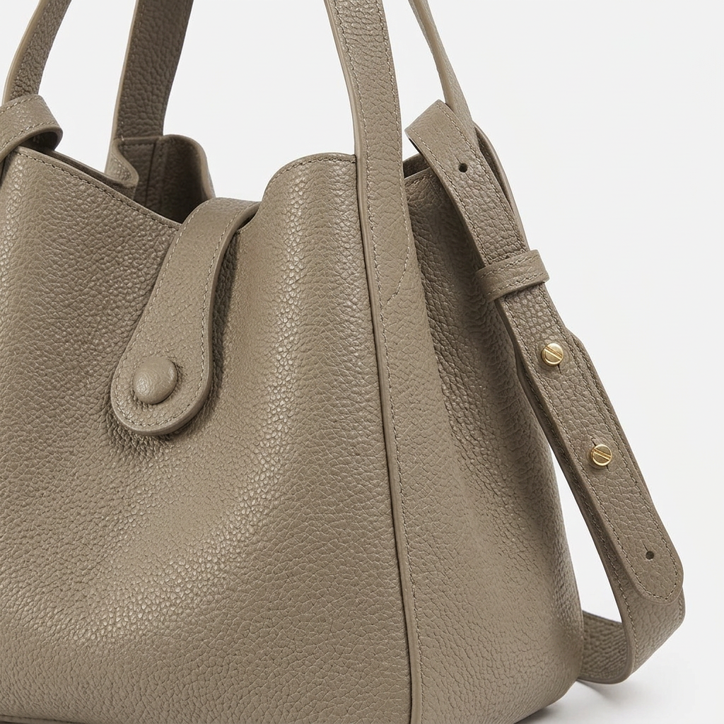 Nord Taschen | Mini-Leder-Crossbody-Bucket-Bag mit Pouch