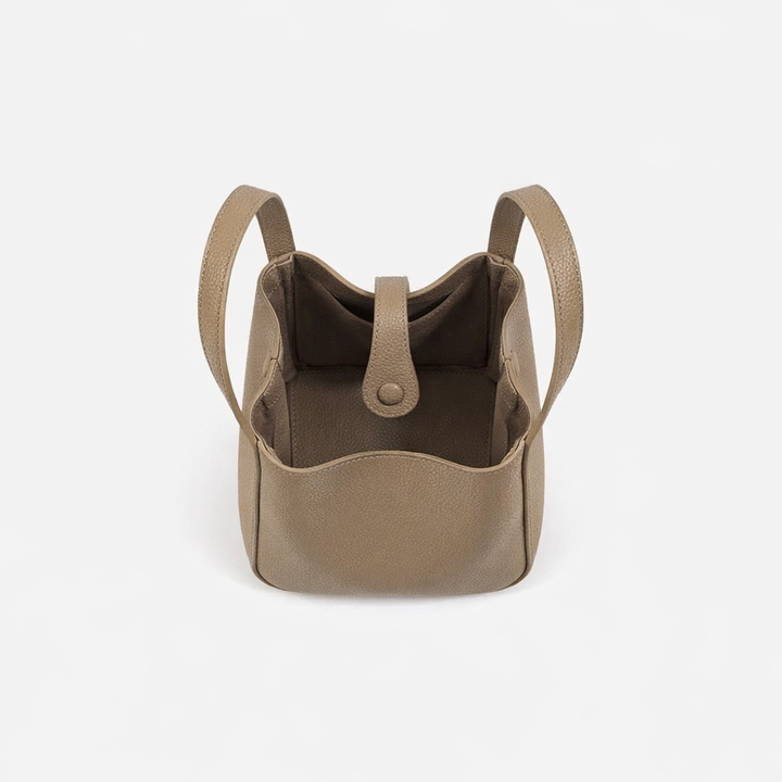Nord Taschen | Mini-Leder-Crossbody-Bucket-Bag mit Pouch