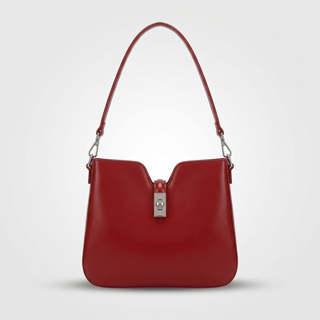 Nord Taschen | Vegane Leder-Schultertasche mit Drehverschluss